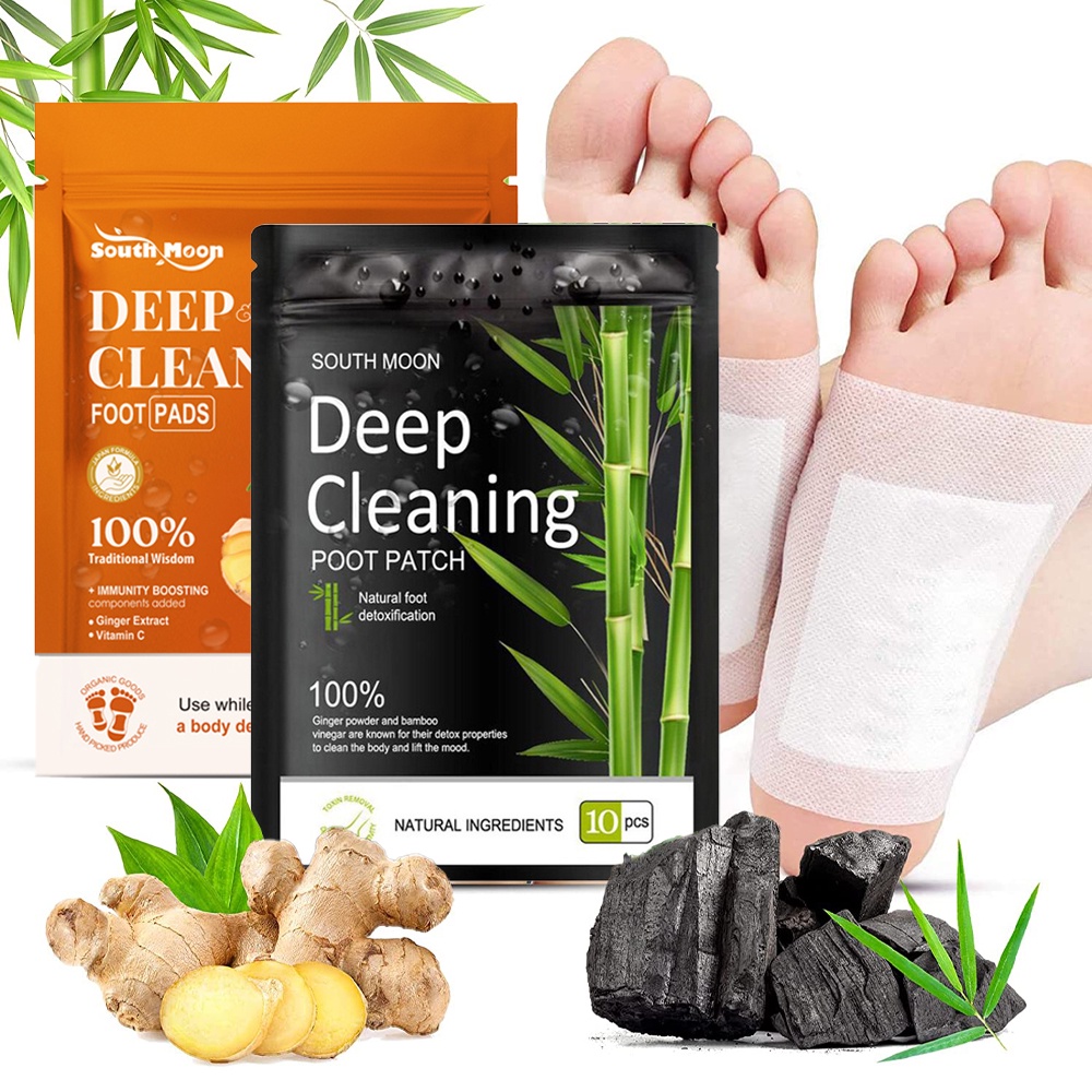 Miếng Dán Chân Thải Độc Giảm Căng Thẳng Chiết Xuất Gừng Tự Nhiên