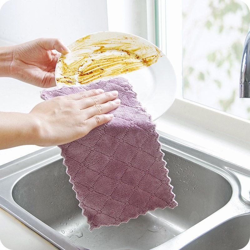 Khăn Lau Bếp Đa Năng 2 Mặt Siêu Tiện Lợi (1 Chiếc)