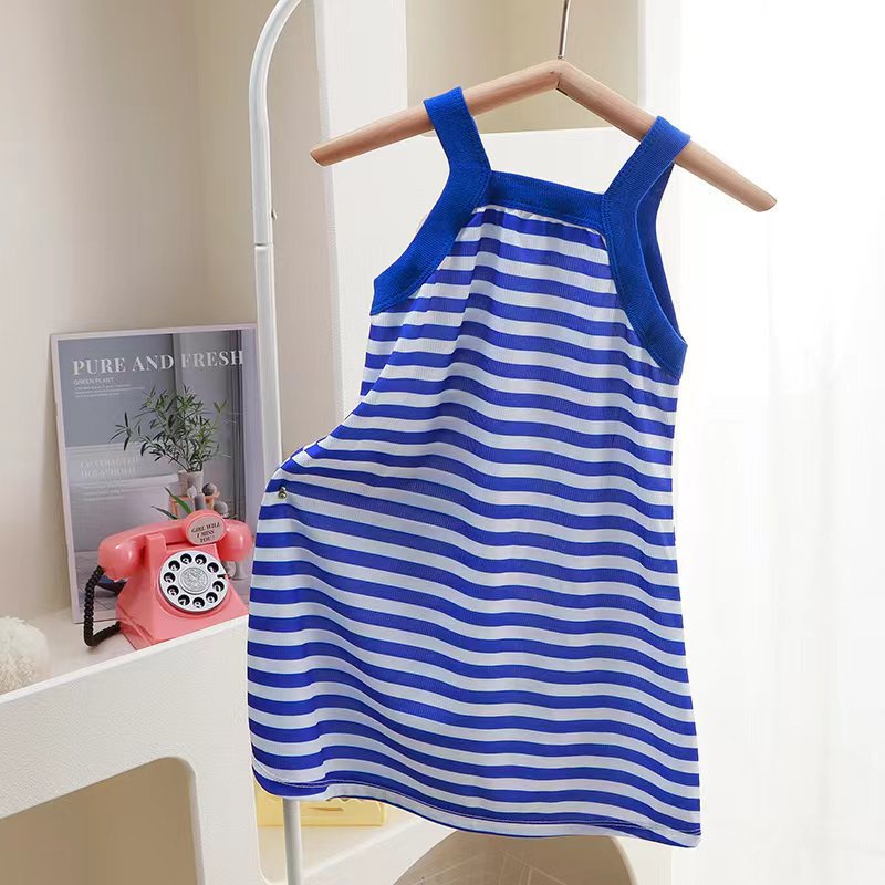 Sản phẩm mới Đầm Sling Bé Gái Mùa Hè Trẻ Em Hoa Băng Lụa Đầm Công Chúa B3GE