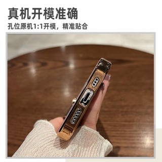 Luxury Glitter Diamond Plating iPhone Soft Case (for iPhone 14 13 12 11Pro Max 12 ProMax) TPU Side Shock Resistant Matte iPhone Leather Case