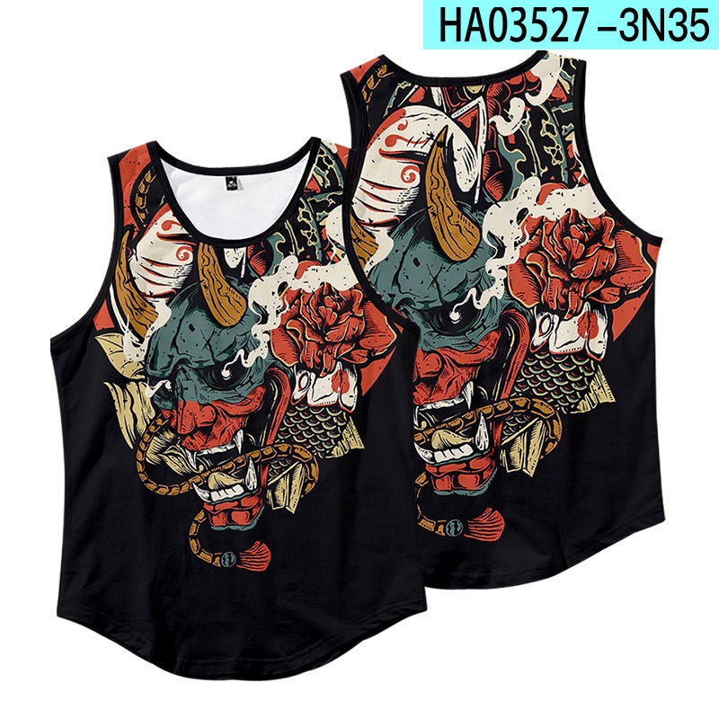 Áo Ba Lỗ Thoáng Khí In Họa Tiết Thổ Cẩm Retro Thời Trang Cho Nam