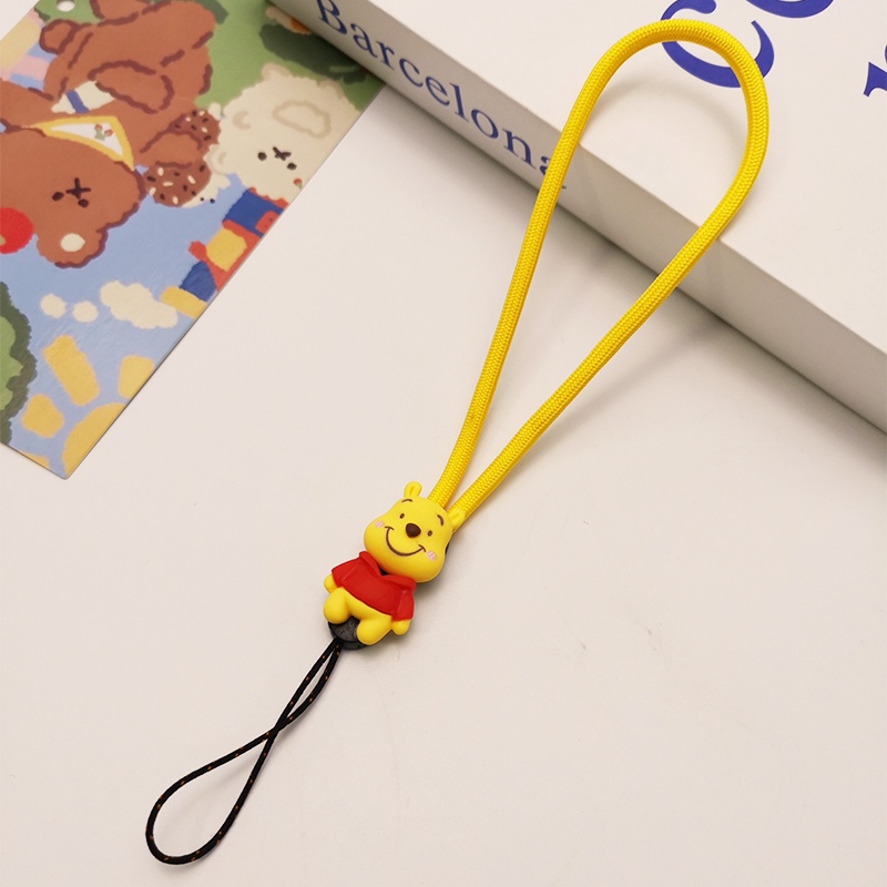 Móc Điện Thoại / Chìa Khóa / Dây Đeo Cổ Tay / Móc Khóa Hình Gấu Pooh Winnie the Pooh Bằng Nilon Dễ Thương