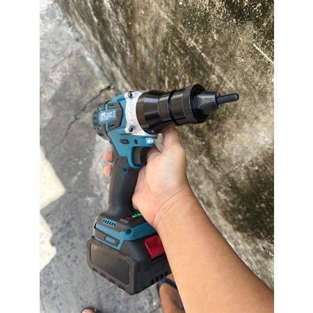Súng rút đai ốc,máy rút ecu ốc tán dùng pin tặng 3 đầu rút | Shopee ...