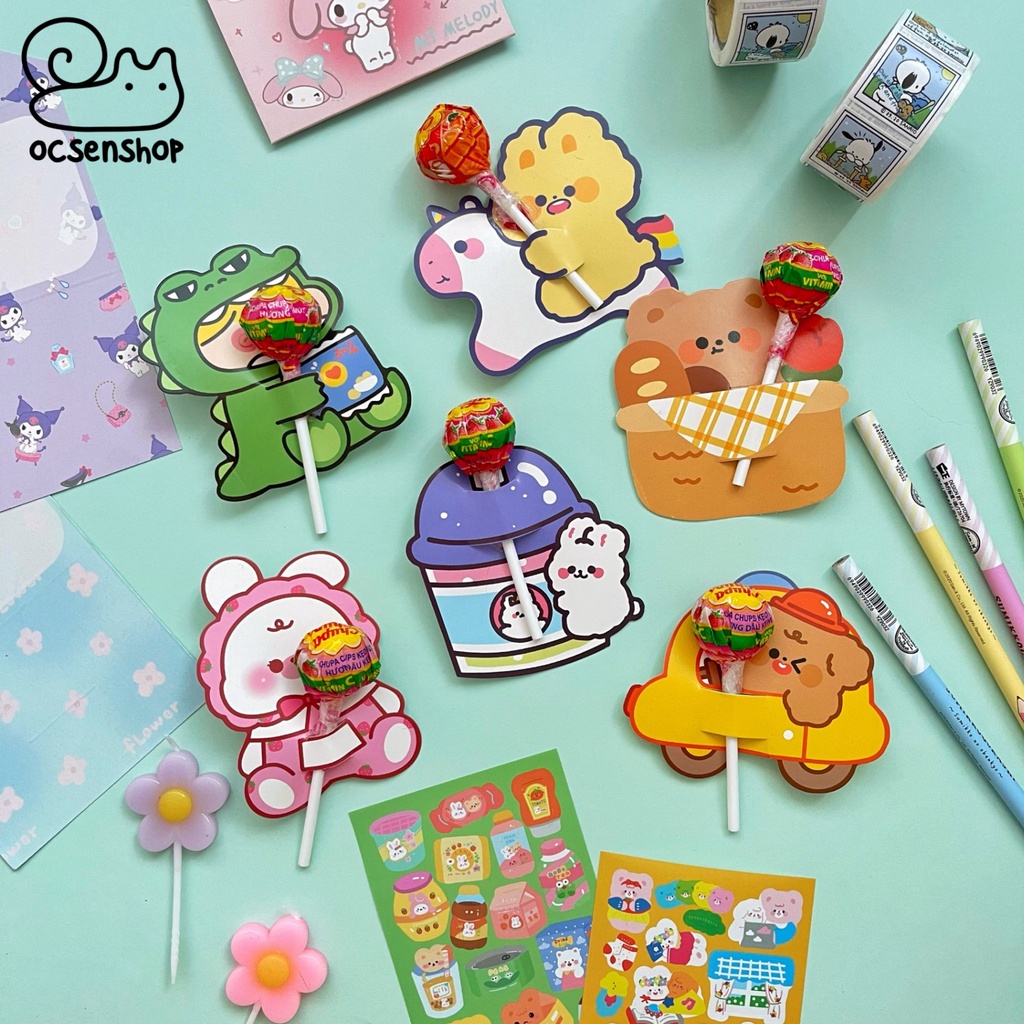 Set tấm nhét kẹo Động vật (5c)