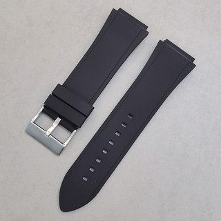Dây Đeo Cao Su Silicone Màu Xanh Đen 22mm Chống Thấm Nước Cho Đồng Hồ GUESS W0247G3 W0040G3 W0040G7