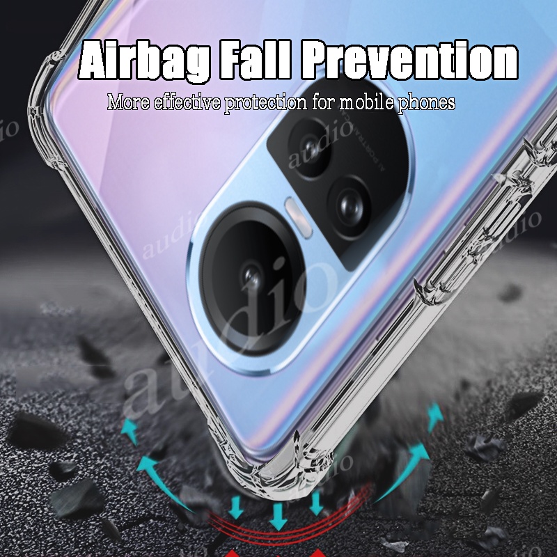 Ốp Điện Thoại Silicon TPU Mềm Trong Suốt Chống Rơi Cho Oppo Reno 11 10 Pro Plus Reno10 Pro + 5G Reno 10Pro + 10Pro +