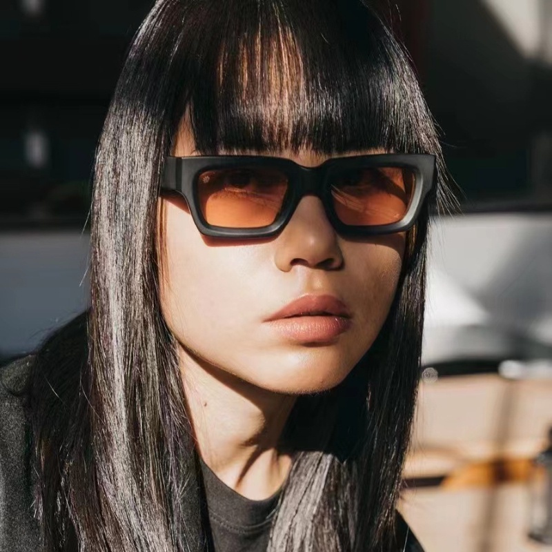 (JIUERBA) Kính Mát Gọng Vuông Dày Phong Cách Hip Hop Vintage Thời Trang Cho Nam Và Nữ | BigBuy360 - bigbuy360.vn