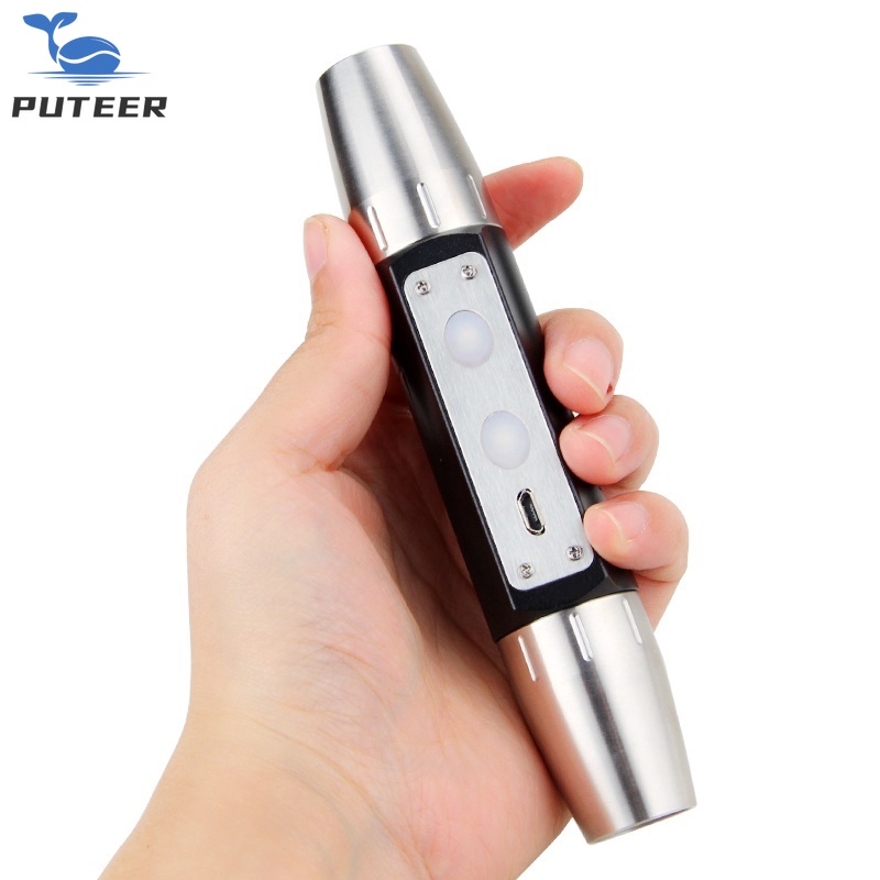 Đèn pin thử nghiệm ngọc bích 6 màu Đèn pin Led có thể sạc lại USB 395nm 365nm UV Tím Trắng Vàng Bóng đèn Led đỏ Đèn cực tím ❆ ❈ ❈ USB ❈ ❈ 🍒 ✸ ❈ ❈ ❈ ❈