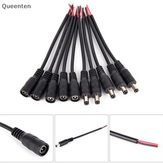 Queenten 5 Cặp An Ninh 5.5x2.1mm Nam + Nữ Ổ Cắm Điện Cắm Đầu Nối Dây Cáp QT