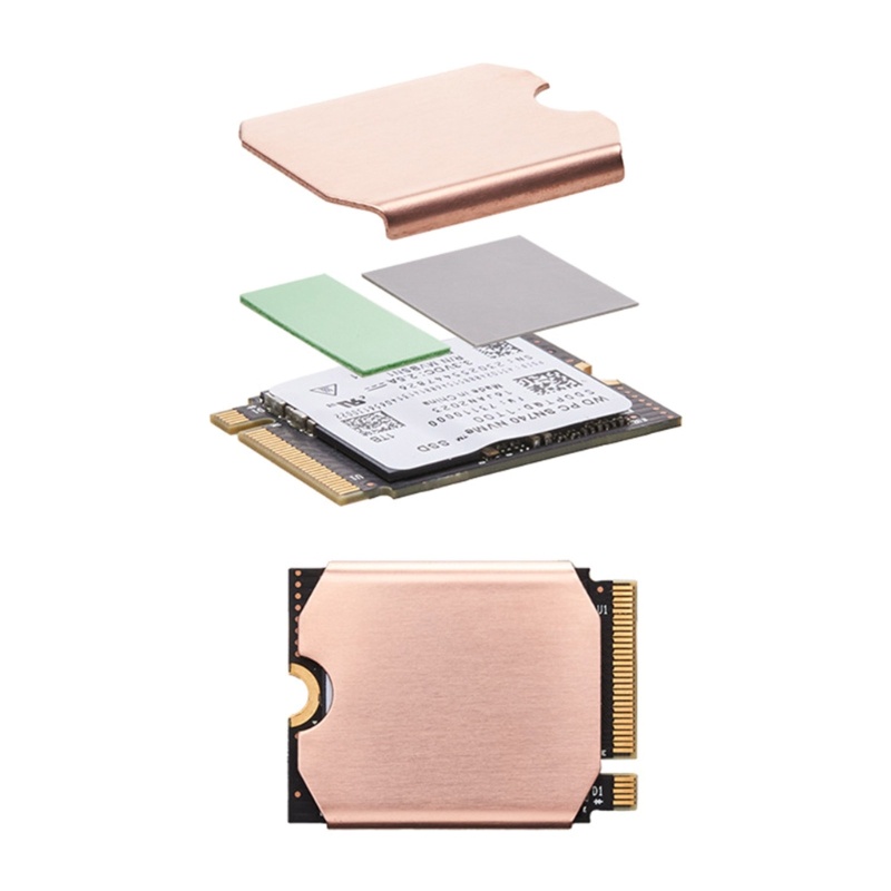 Bộ đệm làm mát bằng đồng BTF M2 NVME SSD Tản nhiệt cho trò chơi SteamDeck M2 2230 SSD