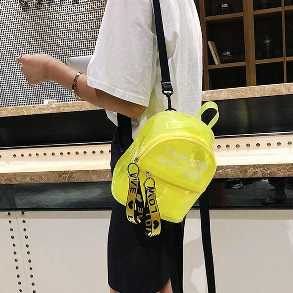 Túi đi học nhỏ HOBBYIN Túi đeo vai Mini trong suốt thời trang