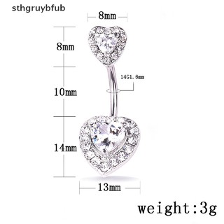Khuyên RốN HìNh Tim ĐíNh Đá Xinh XắN