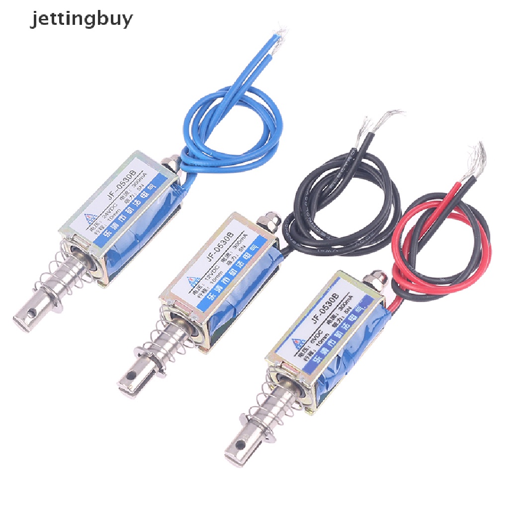 Électroaimant Solénoïde Reland Sun JF-0530B - DC 6V/12V/24V, Force 5N, Course 10mm | Pour Applications Linéaires