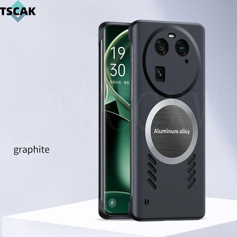 Ốp điện thoại chống bụi và tản nhiệt siêu mỏng hút từ tính OPPO Find X7 X6 X5 Pro X7 Vỏ bảo vệ chống rơi siêu cứng