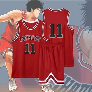 Áo cosplay Slam Dunk Jersy dành cho nhân vật Sakuragi Hanamichi và Rukawa Kaede - Perfect cho Halloween hay Fan Meet