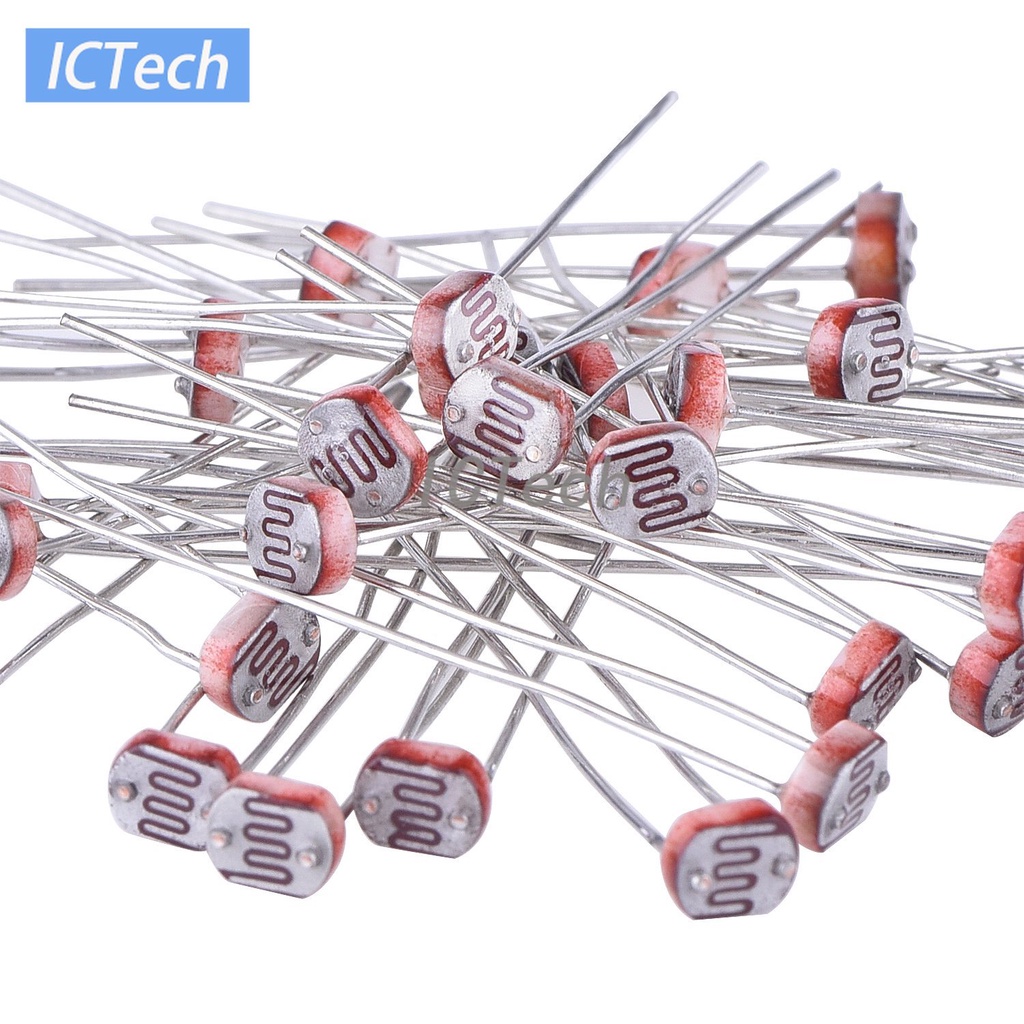 Set 100 Điện Trở Quang 5528 LDR GL5528 5537 5506 5516 5539 5549 Cho ...
