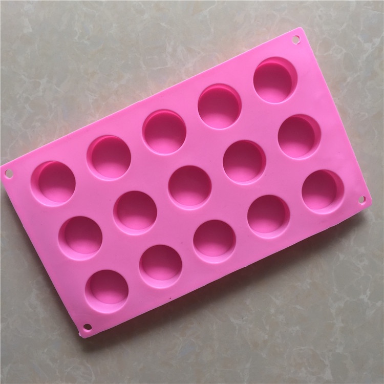 Khuôn Silicone 15 Ngăn Hình Trụ Làm Bánh Kẹo / Xà Phòng / Thạch Cao