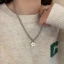 Flgo Hoa Mặt Dây Chuyền Dây Chuyền Hoa Nhỏ Chokers Dây Xích Dây Chuyền Bé Gái Nữ Trang Sức Hợp Kim Chất Liệu Dự Tiệc Phụ Kiện