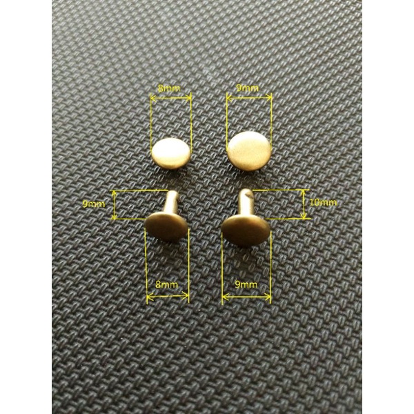 [10 bộ] nút tán 2 mặt đồng thao 8ly, 9ly 2chi tiết | Shopee Việt Nam