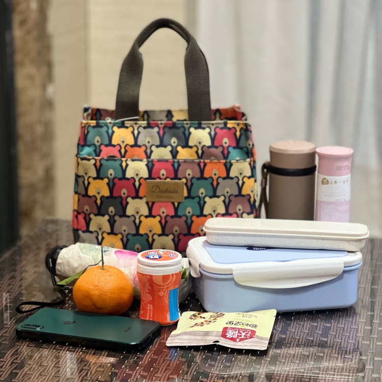 Túi bento Bento công suất lớn, túi đựng cơm cách nhiệt chống thấm nước cho trẻ em