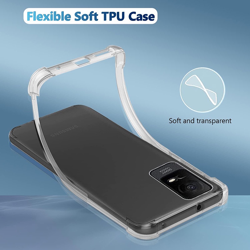 Dành Cho TCL Ion Z 40XE 40SE 408 406 405 403 Vỏ Mềm Chống Sốc Pha Lê Gel Trong Suốt TPU Vỏ Chống Sốc