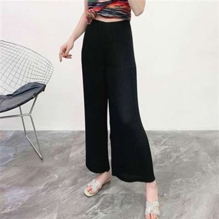Mới Quần Dài Ống Loe Xếp Ly Phong Cách Hàn Quốc Dành Cho Nữ