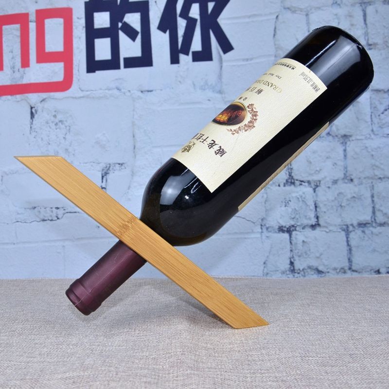 Giá đỡ chai rượu Đồ trang trí Gỗ nguyên khối Bắc Âu Giá trưng bày rượu vang đơn giản Giá đỡ rượu vang Giá đỡ rượu vang sáng tạo độc đáo