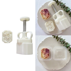 Cc Lựu Hoa Bánh Trung Thu Khuôn Bánh Quy Tem Bấm Tay Bánh Trung Thu Dụng Cụ Nướng Bánh