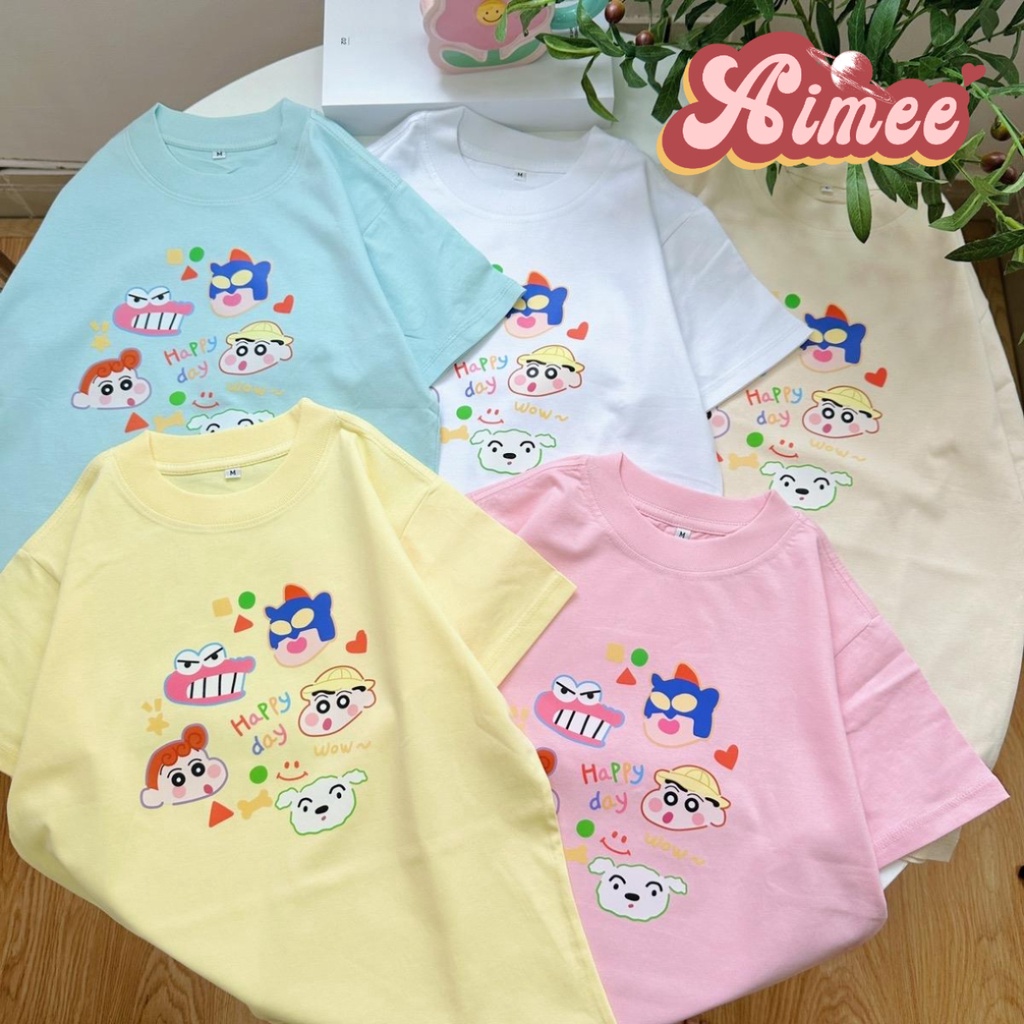Áo baby tee shin bút chì dễ thương áo thun form vừa chất cotton ...