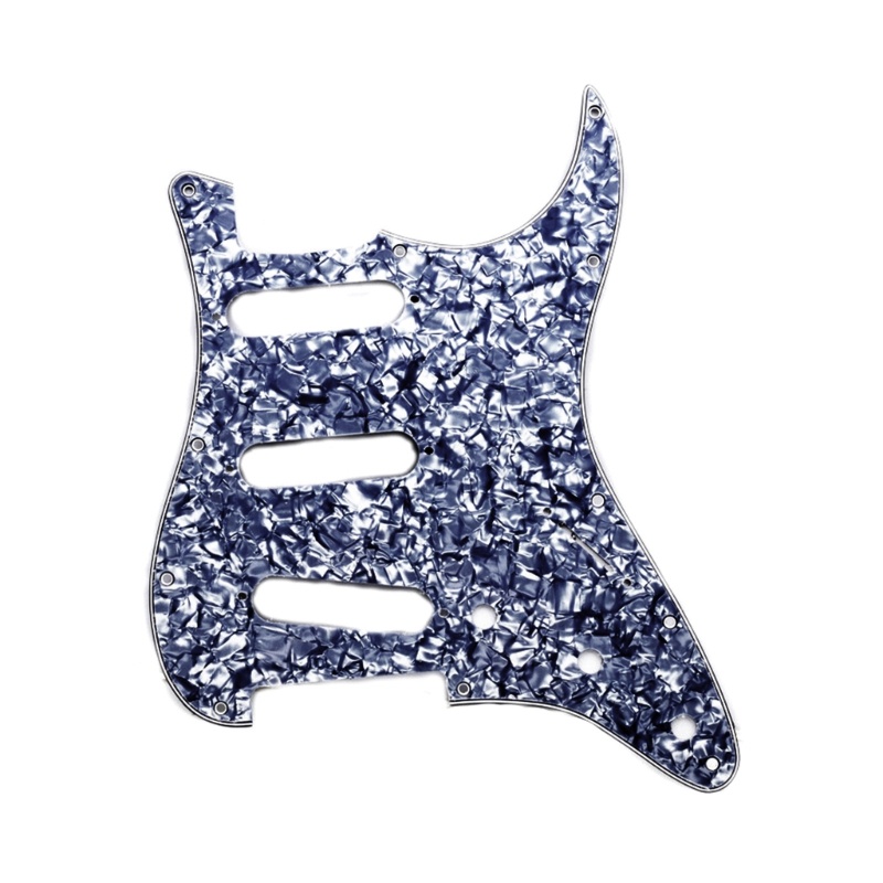Mya 1Pc S + S + S 11 Lỗ Đàn Guitar Trái Pickguard Scratch Plate cho Mỹ Sản Xuất Tiêu Chuẩn Tiêu Chuẩn Phong Cách Hiện Đại 3Ply