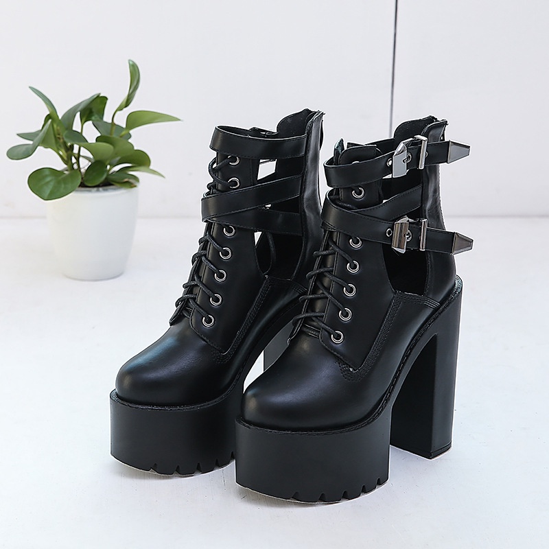 Giày Boot Cao Gót 15cm Phong Cách Mới Cho Nữ