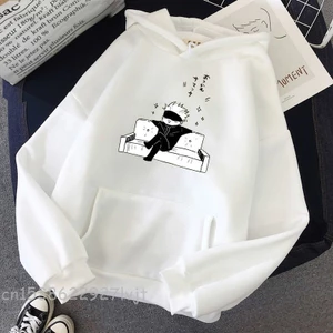 Jujutsu kaisen anime hoodie women gojo satoru print 2023 spring aesthetic sweatshirt harajuku streetwear tops