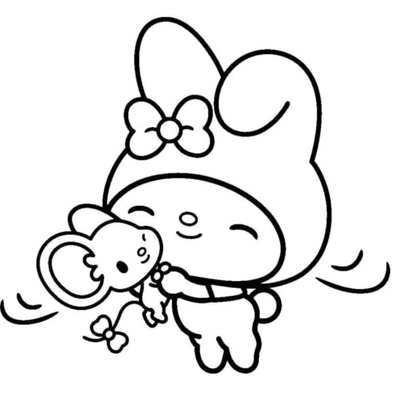 My Melody - Set 10 Tờ Tranh Tô Màu Kích Thước A4 A5 Dành Cho Màu Sáp, Màu  Chì - World Of Anime Tô Màu | Shopee Việt Nam