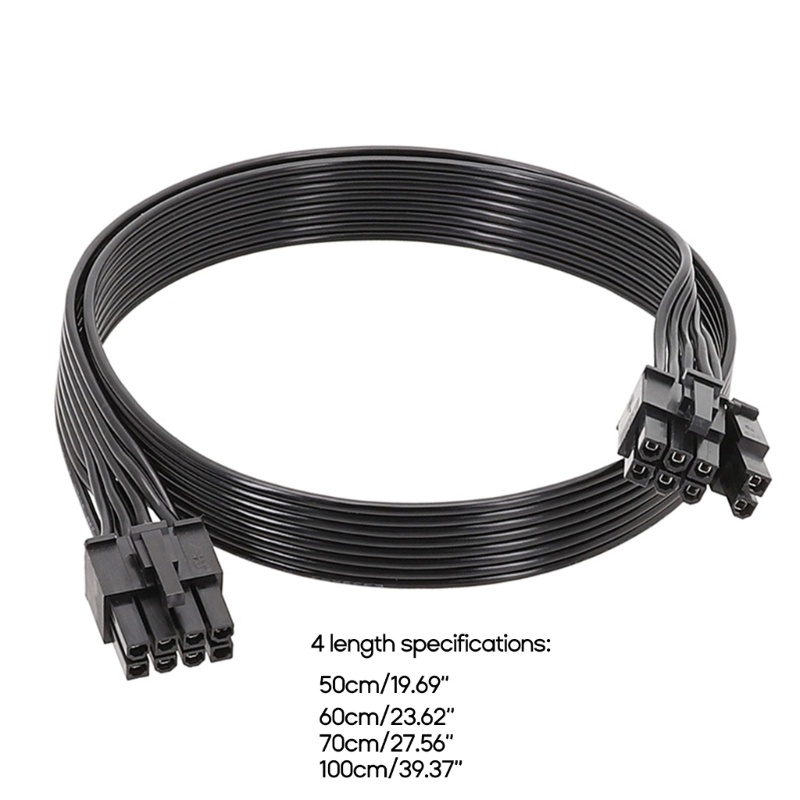 Dây Cáp Nguồn gpu 8pin Sang 8pin 6 + 2 Cho Corsair hx1200 hx1000 hx850 hx750 gpu pcie 8pin 6 + 2pin Sang Pci-E 8pin