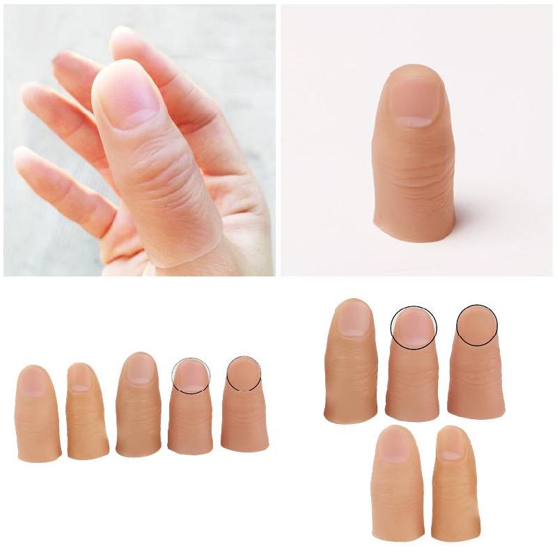 5 Chiếc Ngón Tay Ảo Thuật Lừa Giả Mềm Ngón Tay Cái Đầu Cận Cảnh Sân Khấu Thể Hiện Chống Đỡ Đồ Chơi Prank