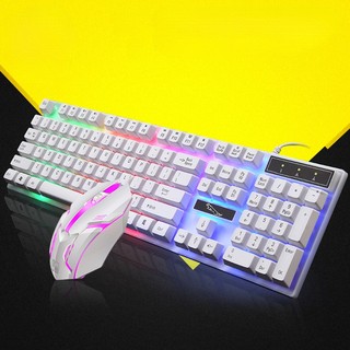 Bộ Bàn Phím + Chuột Máy Tính Có Dây Giả Cơ G21B, Sử Dụng Máy Tính Bàn, Laptop