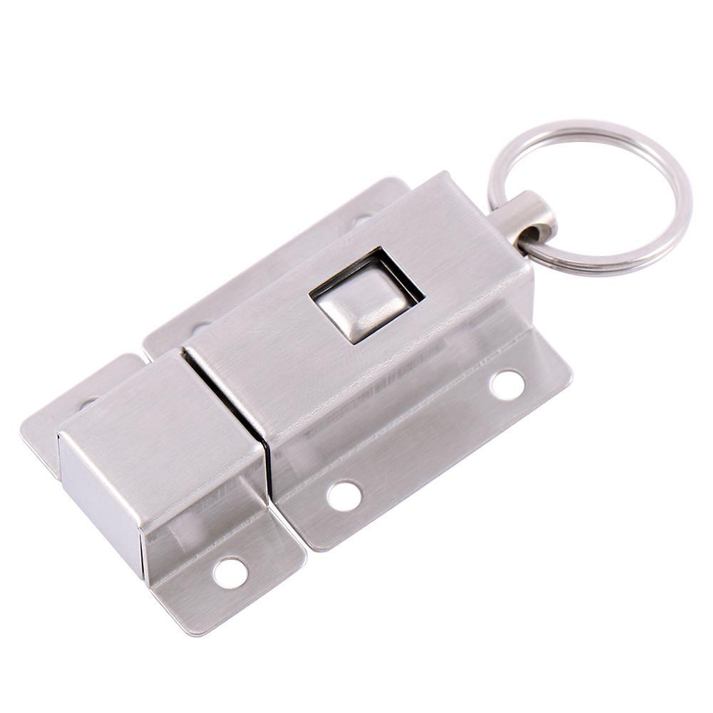 JUNYUE88US Phần cứng cửa lò xo Cửa bền có nút trượt Bu lông cửa