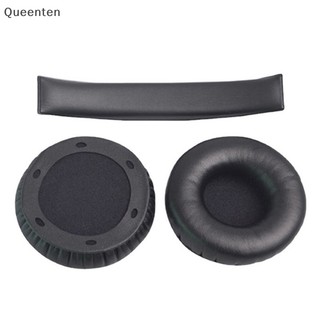 Queenten Thích hợp cho Sol Republic Tracks hd V10 V8 Miếng đệm tai cSleeve Beam Sponge Pad Da Earmuffs QT