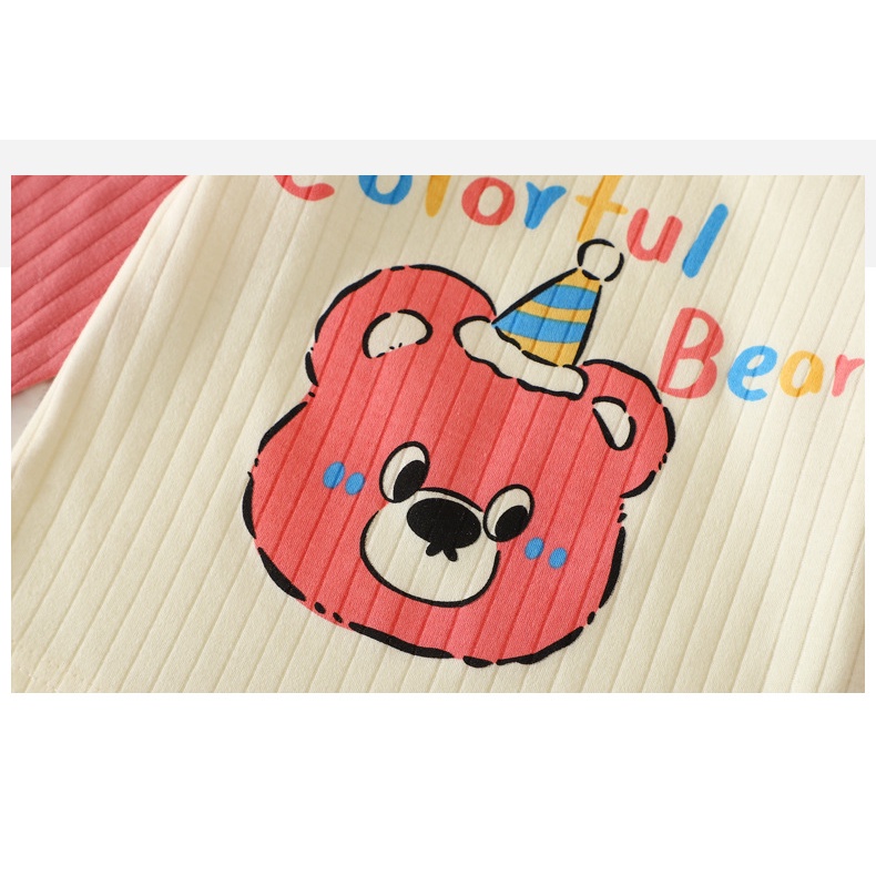 Bộ Đồ Ngủ Trẻ Em Homewear Mùa Thu Phong Cách Mới Jacquard Cotton Phù Hợp Với Bé Trai Bé Gái Quần Lót Dài Tay Quần Áo Mùa Thu Quần Dài UB0Y