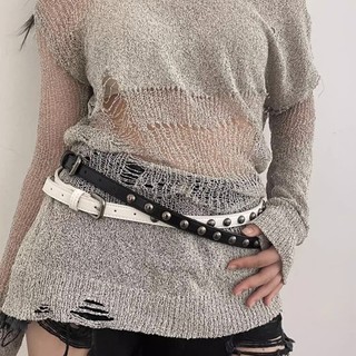 Calico Kim Tự Tháp Thời Trang Đinh Tán Thắt Lưng Nữ Đính Punk Rock Với Pin Khóa Phần Cứng Quần Jean Thiết Kế Thắt Lưng Nữ