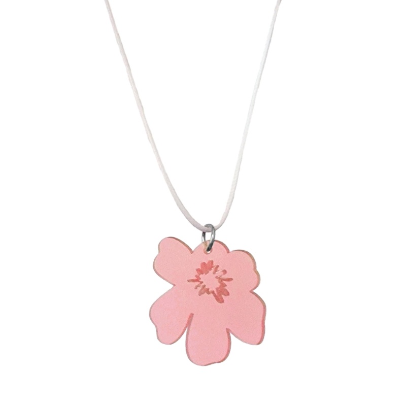 Coo ngọt ngào không thường xuyên hoa mặt dây chuyền vòng cổ trang sức bên tuyên bố thời trang choker thời trang dây đơn giản vòng cổ