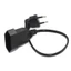 BORAGETE Đến Nữ 0./ 0.6m / 1.8m / 2Prong Bend Angled Cord Europea Ổ cắm điện