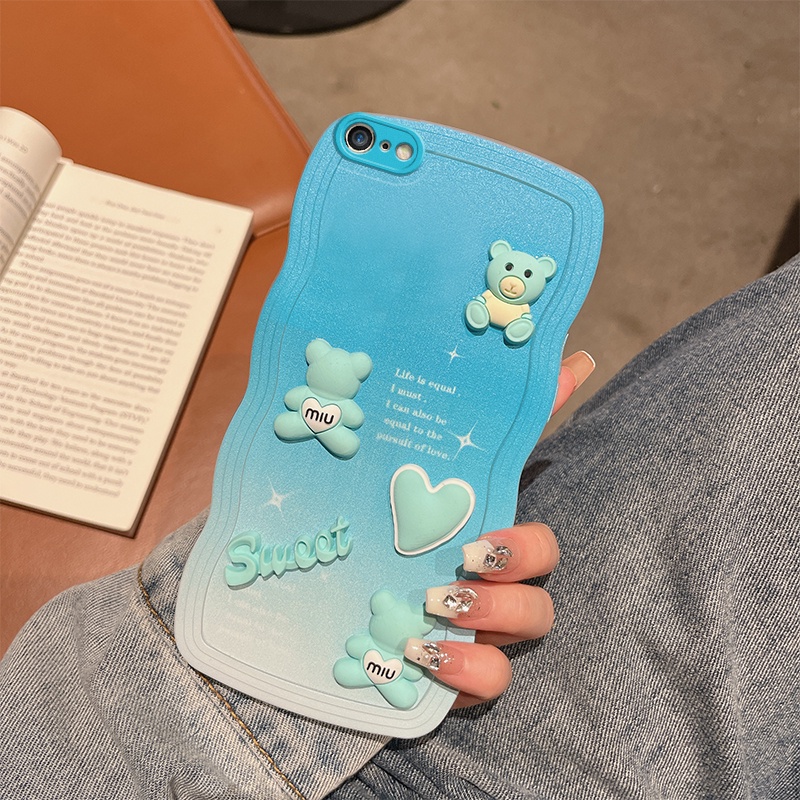 ốp lưng iPhone 6 7 8 Plus Ốp Điện Thoại tpu Mềm Hình Hoạt Hình Nghệ Thuật 3D Cho iPhone 6 7 8 Plus 6Plus 6sPlus 7Plus 8Plus MMX