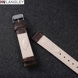 Dây Đeo Đồng Hồ Bằng Da Thật Mỏng Nhiều Màu 10mm 12mm 14mm 16mm 18mm 20mm 22mm