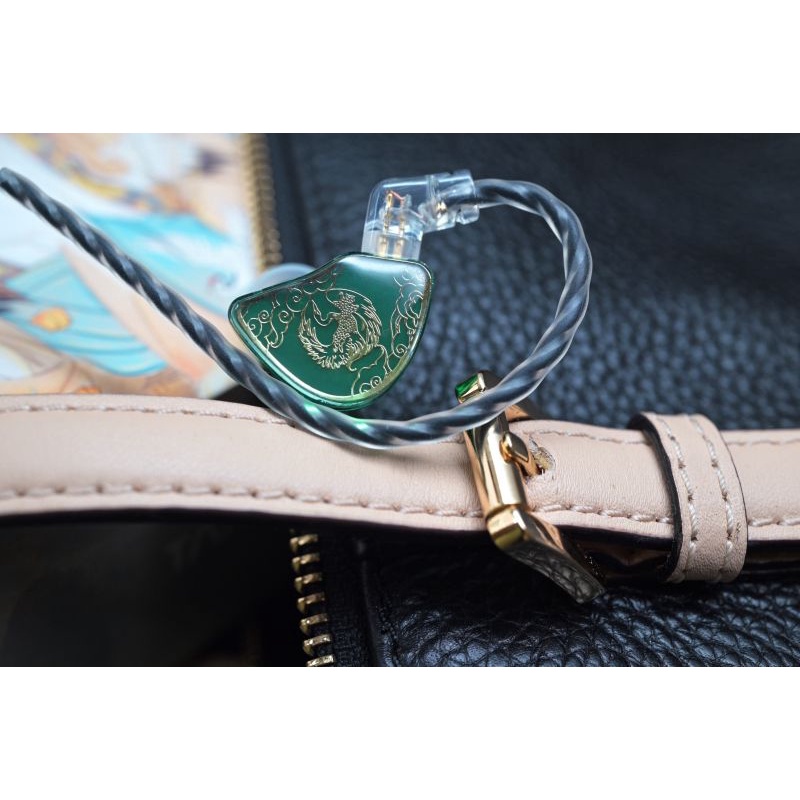 Tai Nghe IEM 0.78 2pin Tangzu Wan er 10mm Màu Xanh Ngọc Bích