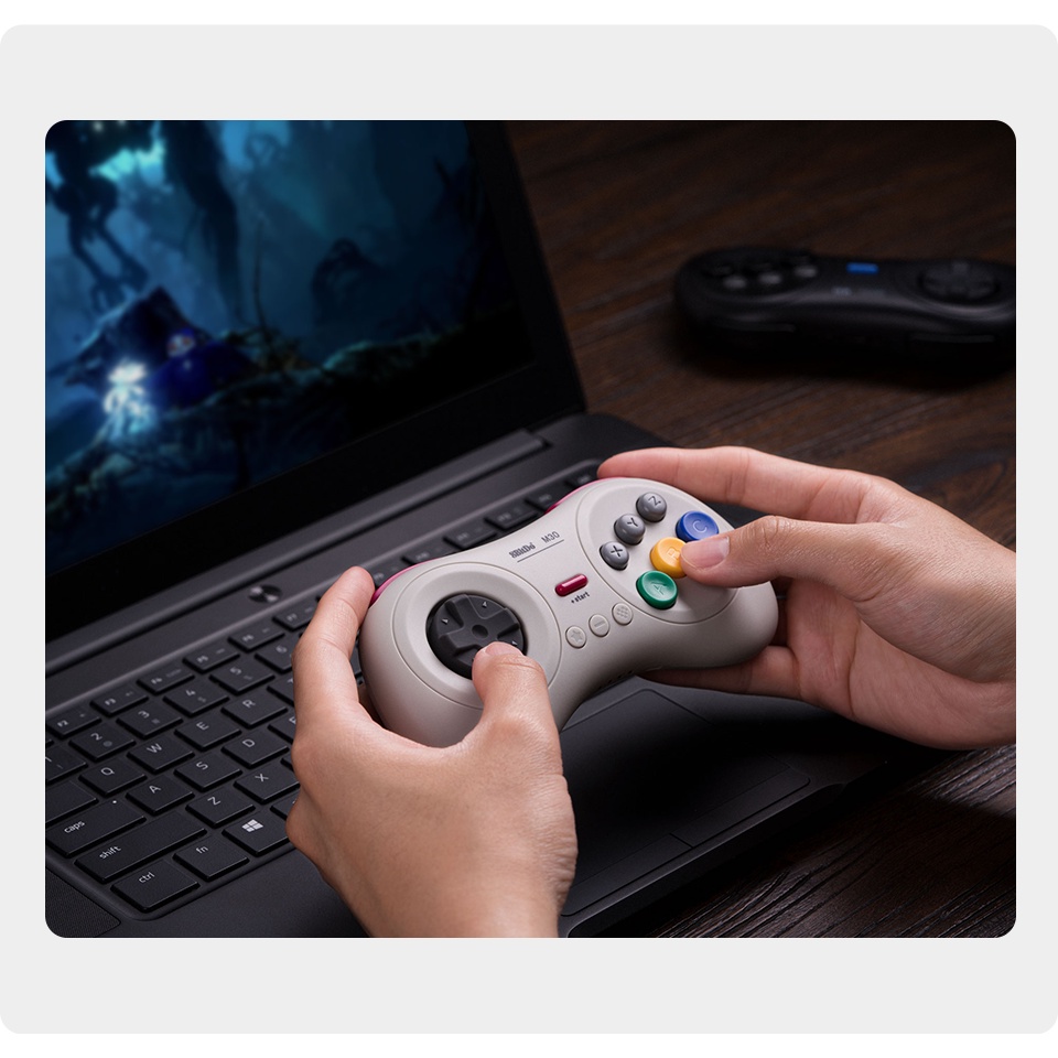 Tay Cầm Chơi Game Bluetooth 8Bitdo M30 Cho NS PC Win and Android Phiên Bản Nâng Cấp Sega Genesis Mega Drive