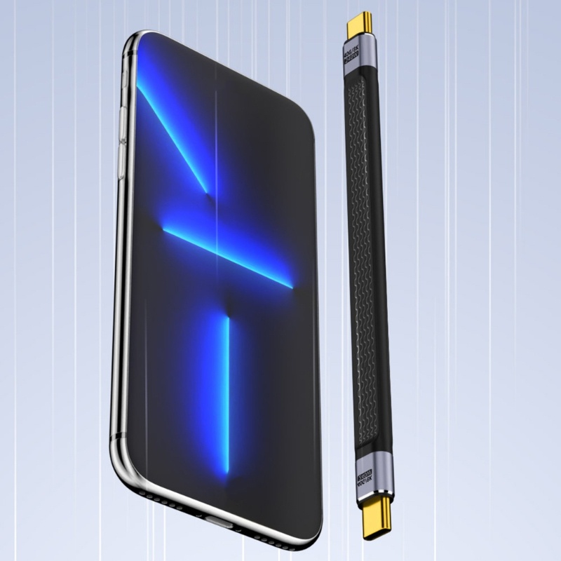 Trại Ngắn USB C Sang USB C Cáp Nam Đến Nam 240W Sạc Nhanh 8K Dây Video 40Gbps Dây Dữ Liệu Bền Loại C Chargi