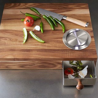 Thùng Rác Có Nắp Bằng Thép Không Gỉ Tiện Dụng Cho Nhà Bếp