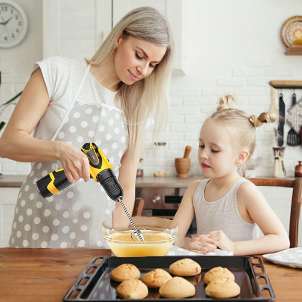 [Vận chuyển nhanh] Máy trộn đánh trứng NATURALHM, Dụng cụ làm bánh trứng có thể thay thế đa chức năng, Kem trộn đánh trứng bằng thép không gỉ bền đa năng