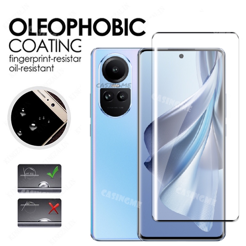 2023 Oppo Reno 15 12 13 5G Phim Bảo Vệ Màn Hình 2 Trong 1 Cho Oppo Reno 10 9 10Pro Reno10 Pro Reno10Pro 10Pro + + Plus 5G 2023 Full Cover Kính Cường Lực Mặt Trước Ống Kính Mặt Sau